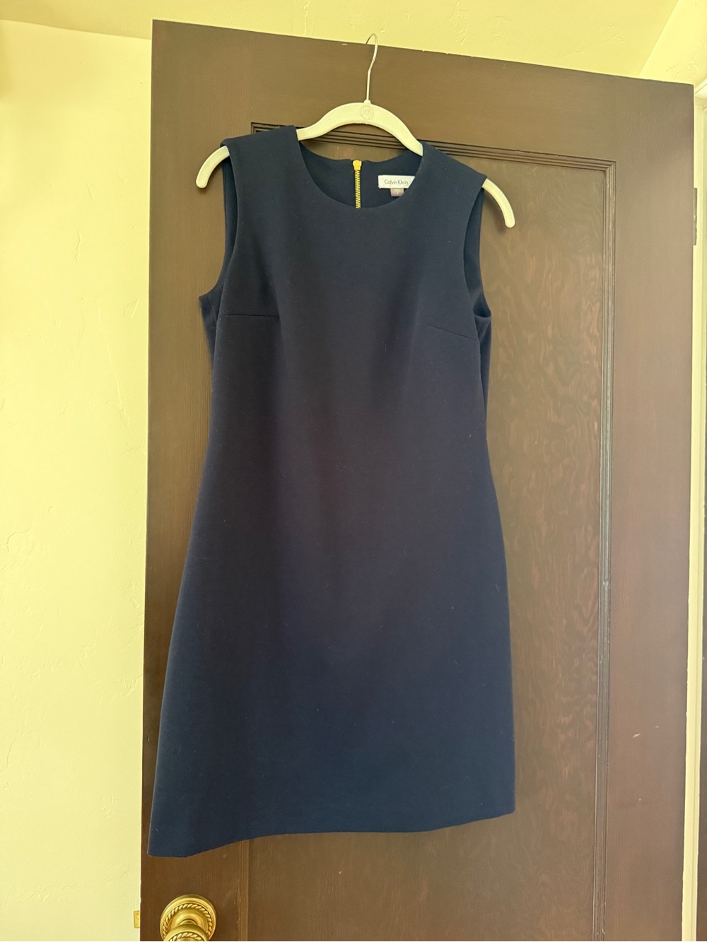 Calvin Klein Dark Navy Sleeveless Sheath Dress